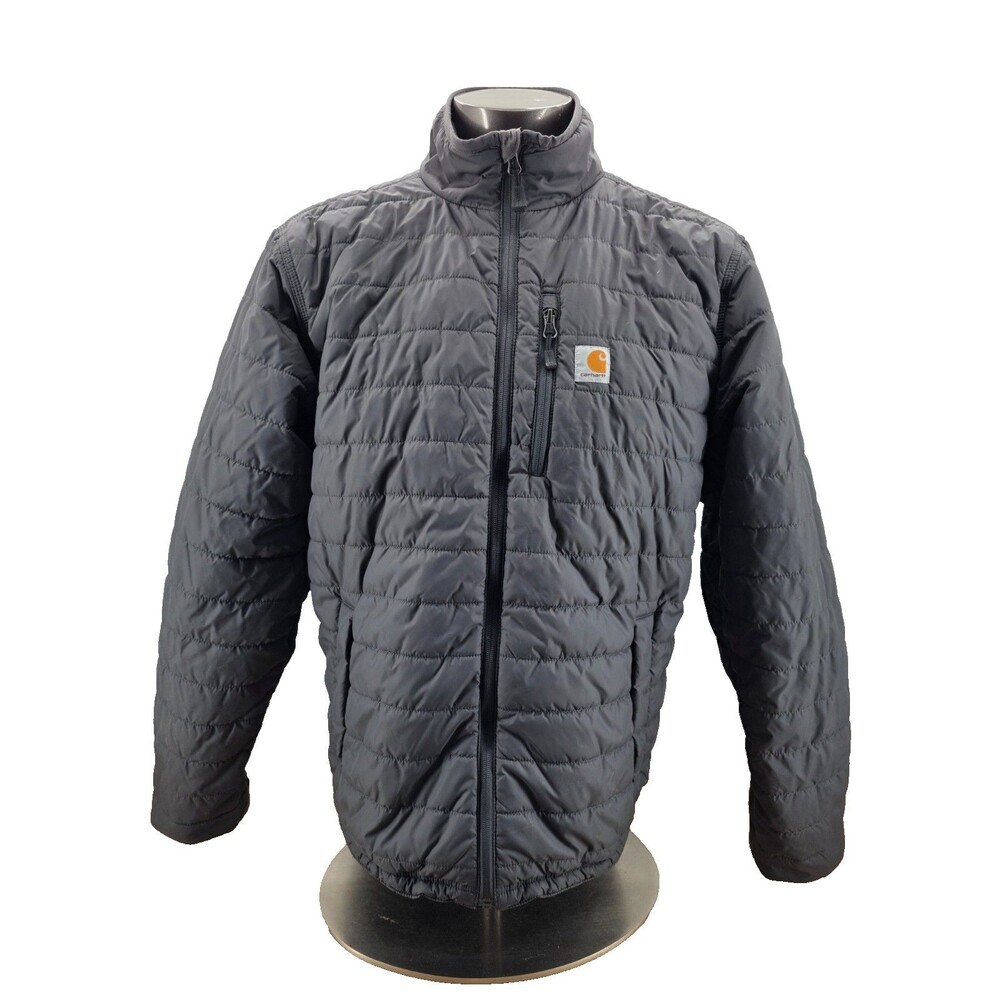 Carhartt Gilliam Rain Defender Puffer Jacket MensCharcoal Full Zip 102208 029 LT
